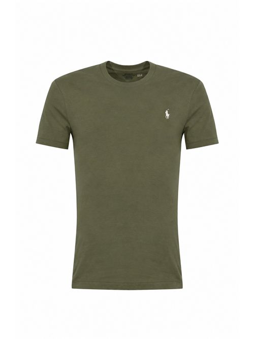 T-shirt in cotone con logo Pony Green